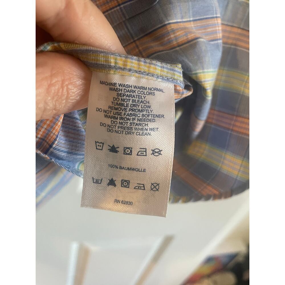 LAND'S END Men's Tailored Fit No Iron Twill Long Sleeve Shirt. 16x35 - Picture 8 of 10